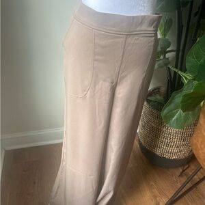 Taupe Polyester Spandex Fabric